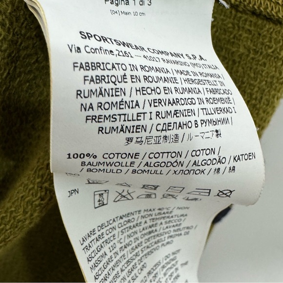 Stone Island Crewneck Sweatshirt Yellow Green Men’s Size Medium - Picture 6 of 7